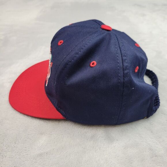 Cleveland Indians Hat Cap Boys Blue Baseball Strapback Vintage Logo 7 Youth Kids - Picture 4 of 6